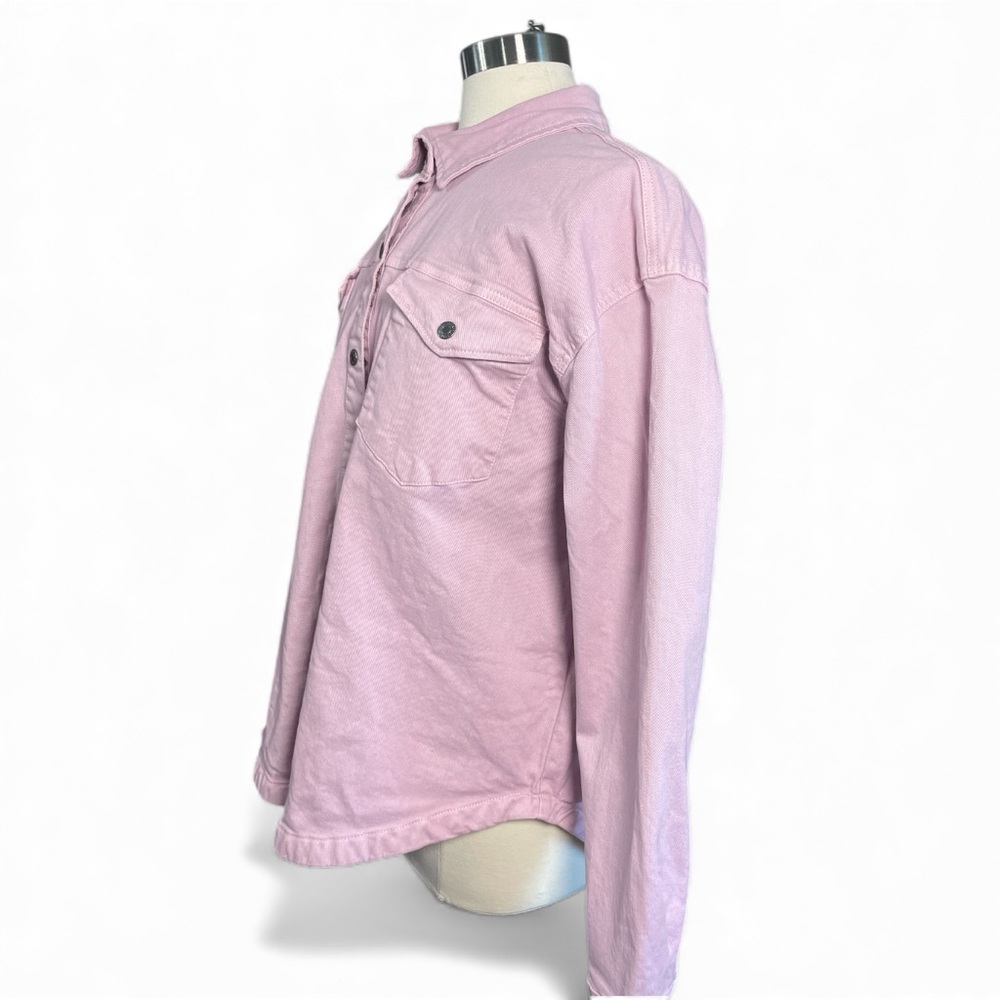 Falls Creek Snap Button Cotton Oversized Denim Jacket size XL - Picture 5 of 7